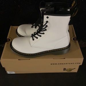 White Dr. Martens Size 5Y